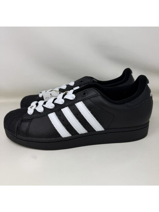 Adidas Originals Superstar 2 Shell Toe Shoes Black White Men’s Size 11.5 main image 4